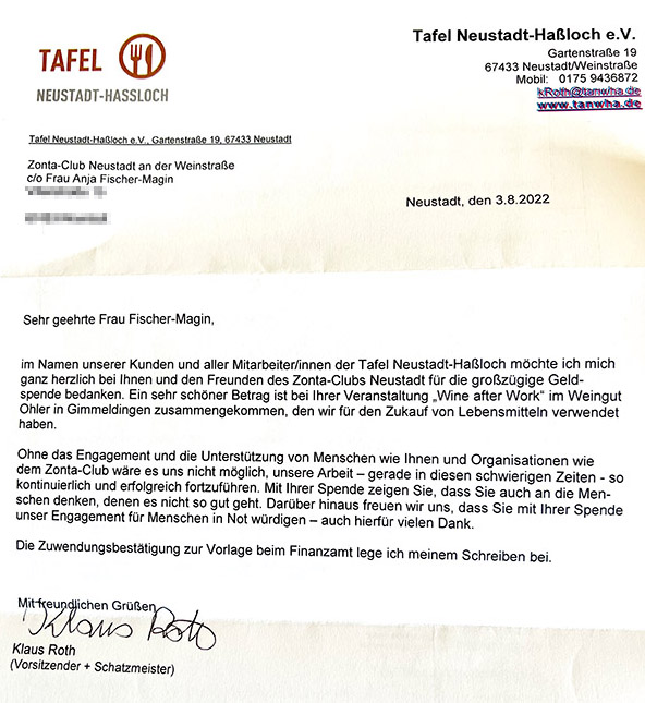 ZONTA Club Neustadt a.d. Weinstraße